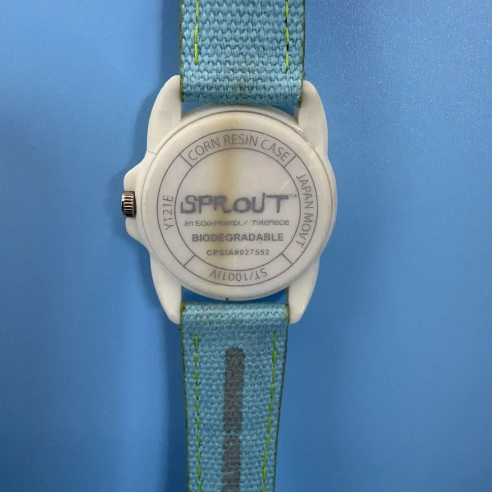 Sprout Biodegradable Analog Womens Watch New Battery Working Band Missing Pin